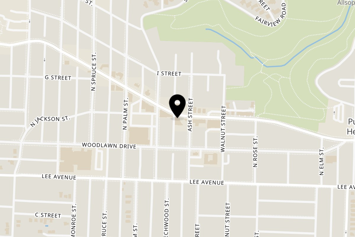 Map showing the location of Cafe Bossa Nova on 2701 Kavanaugh Blvd in Little Rock